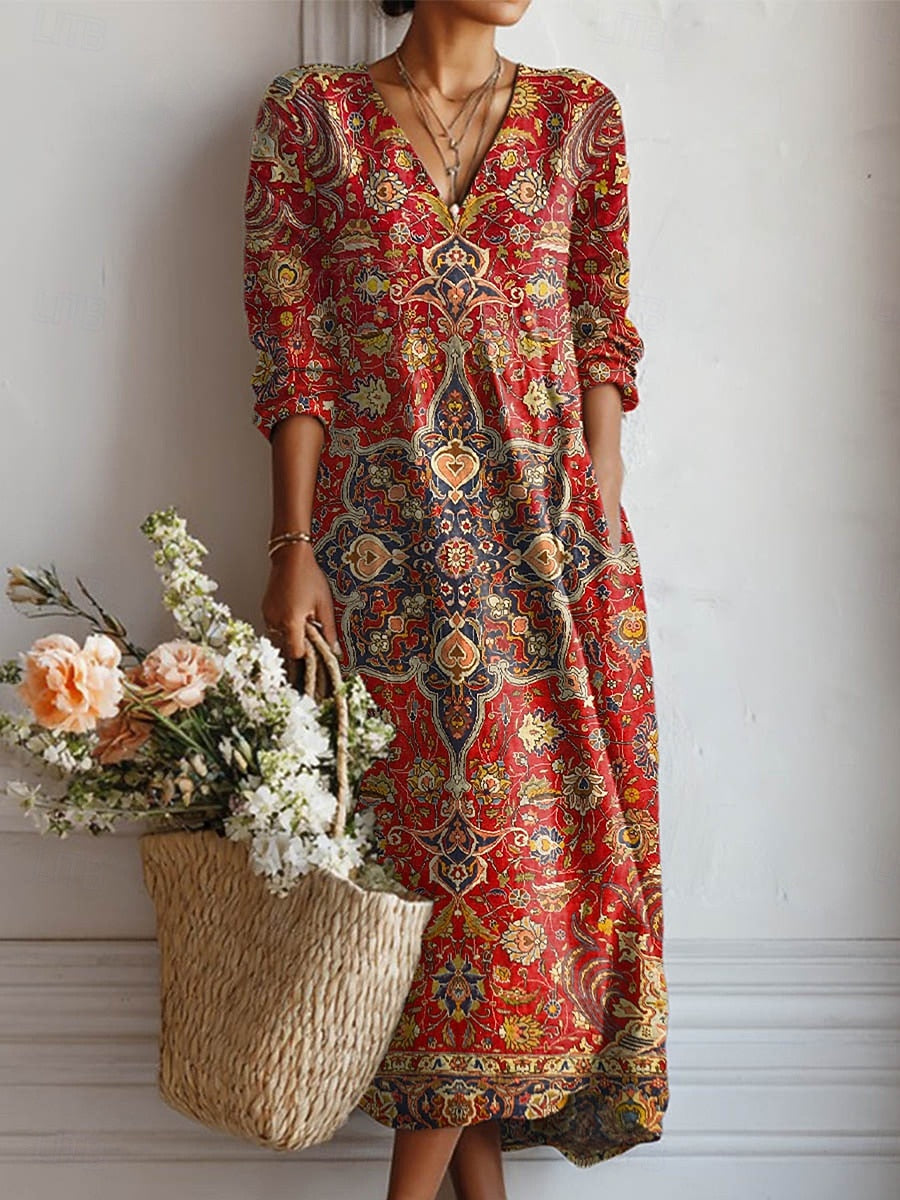 Red Floral / 4XL