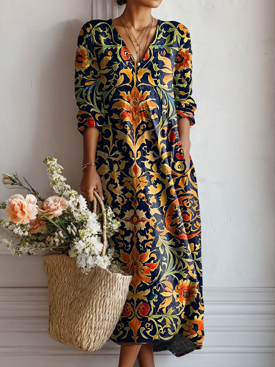 Navy Floral / 4XL